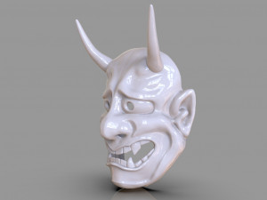 classic japanese oni mask Modelo de Impressão 3D