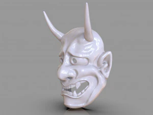 classic japanese oni mask 3D Print Model