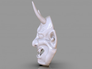 classic japanese oni mask Modelo de Impressão 3D