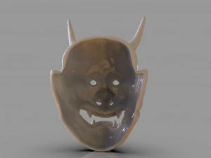 classic japanese oni mask 3D Print Model