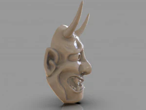 classic japanese oni mask 3D Print Model