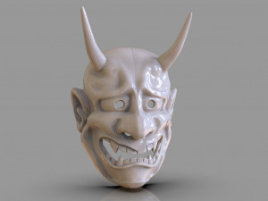 classic japanese oni mask Modelo de Impressão 3D