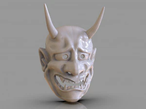 classic japanese oni mask 3D Print Model