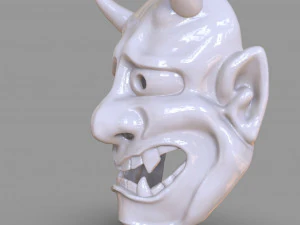 classic japanese oni mask 3D Print Model