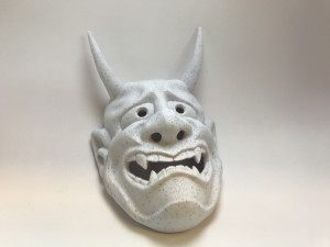 classic japanese oni mask Modelo de Impressão 3D