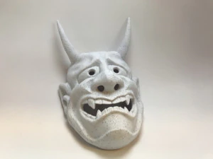classic japanese oni mask 3D Print Model