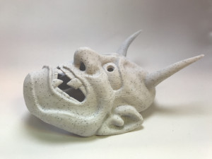 classic japanese oni mask Modelo de Impressão 3D