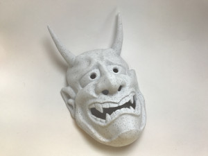 classic japanese oni mask Modelo de Impressão 3D