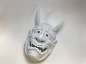 classic japanese oni mask Modelo de Impressão 3D