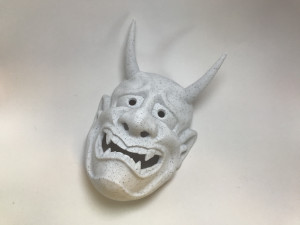 classic japanese oni mask Modelo de Impressão 3D