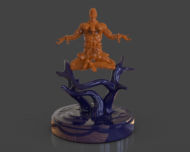 dhalsim yoga power sculpture Model Cetak 3D .c4d .max .obj .3ds .fbx .stl .blend 