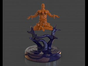 dhalsim yoga power sculpture 3D Print Model