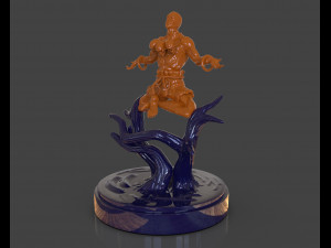 dhalsim yoga power sculpture Model Cetak 3D