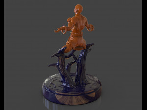 dhalsim yoga power sculpture Model Cetak 3D
