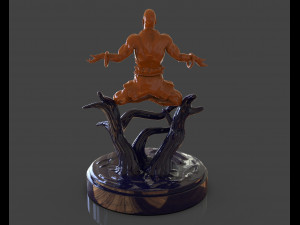 dhalsim yoga power sculpture Model Cetak 3D