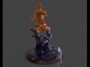 dhalsim yoga power sculpture Model Cetak 3D