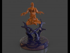 dhalsim yoga power sculpture 3D Print Model