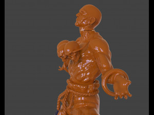 dhalsim yoga power sculpture Model Cetak 3D