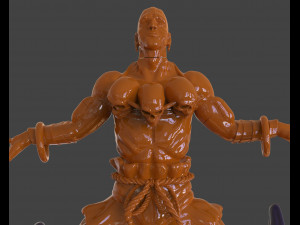 dhalsim yoga power sculpture Model Cetak 3D