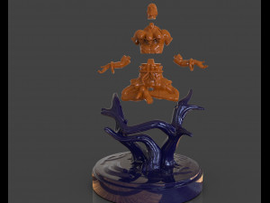 dhalsim yoga power sculpture Model Cetak 3D