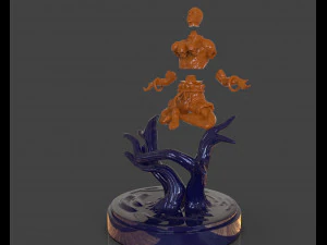 dhalsim yoga power sculpture 3D Print Model