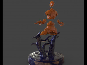 dhalsim yoga power sculpture Model Cetak 3D