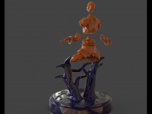 dhalsim yoga power sculpture 3D Print Model