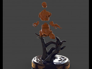 dhalsim yoga power sculpture Model Cetak 3D