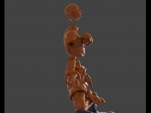 dhalsim yoga power sculpture Model Cetak 3D