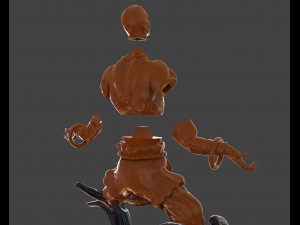 dhalsim yoga power sculpture Model Cetak 3D