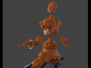 dhalsim yoga power sculpture Model Cetak 3D