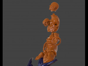 dhalsim yoga power sculpture Model Cetak 3D