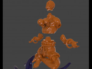 dhalsim yoga power sculpture Model Cetak 3D