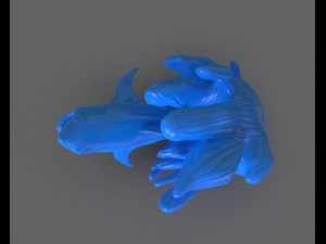 jumping shark sculpure Modelo de impresión 3D