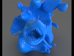 jumping shark sculpure Modelo de impresión 3D