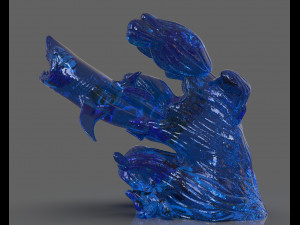 jumping shark sculpure Modelo de impresión 3D