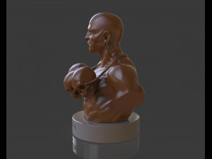 dhalsim bust Modèles 3D en vedette