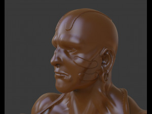 dhalsim bust Modèles 3D en vedette