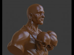 dhalsim bust Modèles 3D en vedette