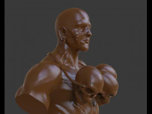 dhalsim bust 3D Print Model