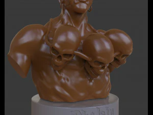 dhalsim bust 3D Print Model