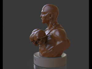 dhalsim bust Modèles 3D en vedette