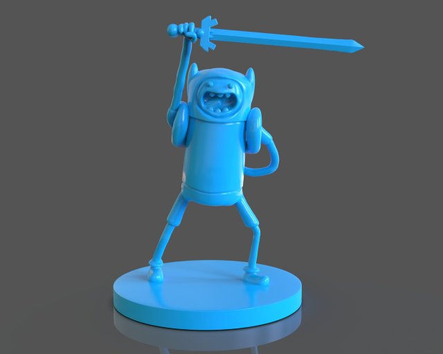 finn the human sculpture 3D Print Model .c4d .max .obj .3ds .fbx .stl .blend 