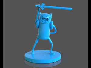 finn the human sculpture 3D Print Model