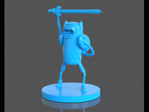 finn the human sculpture 3D Print Model
