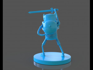 finn the human sculpture 3D Print Model