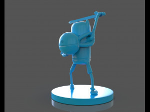 finn the human sculpture 3D Print Model