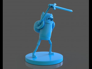 finn the human sculpture 3D Print Model