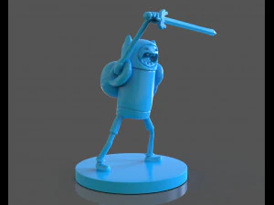 finn the human sculpture 3D Print Model