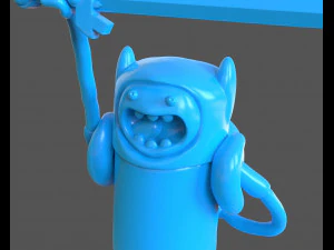 finn the human sculpture 3D Print Model
